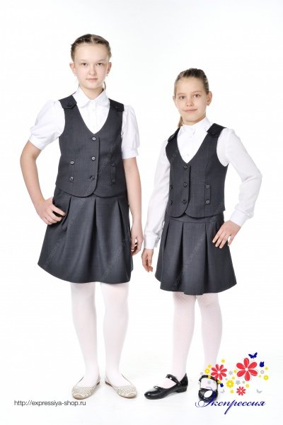 Школьный костюм двойка для девочки 281-18 