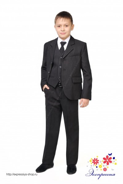 Школьный костюм двойка для мальчика 163-18 (пиджак+брюки)