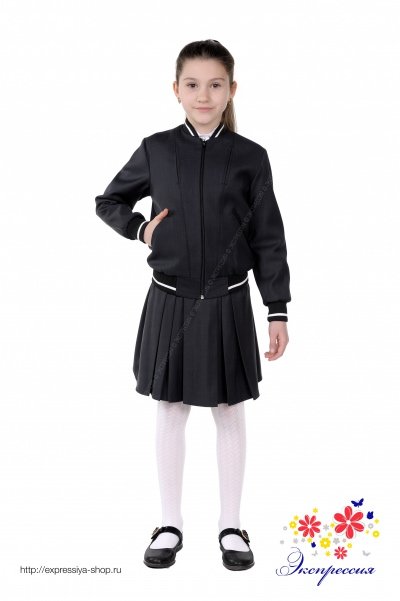 Бомбер (куртка) для девочки 296-19