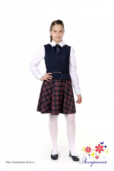 Школьное платье для девочки 312-20