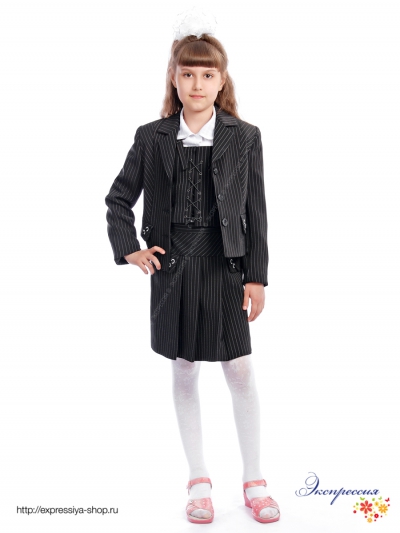 Школьный костюм четверка для девочки 156-09