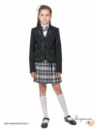 Школьный костюм четверка для девочки 170-10