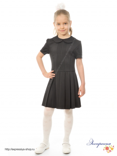 Школьное платье для девочки 259-14 кор. рукав